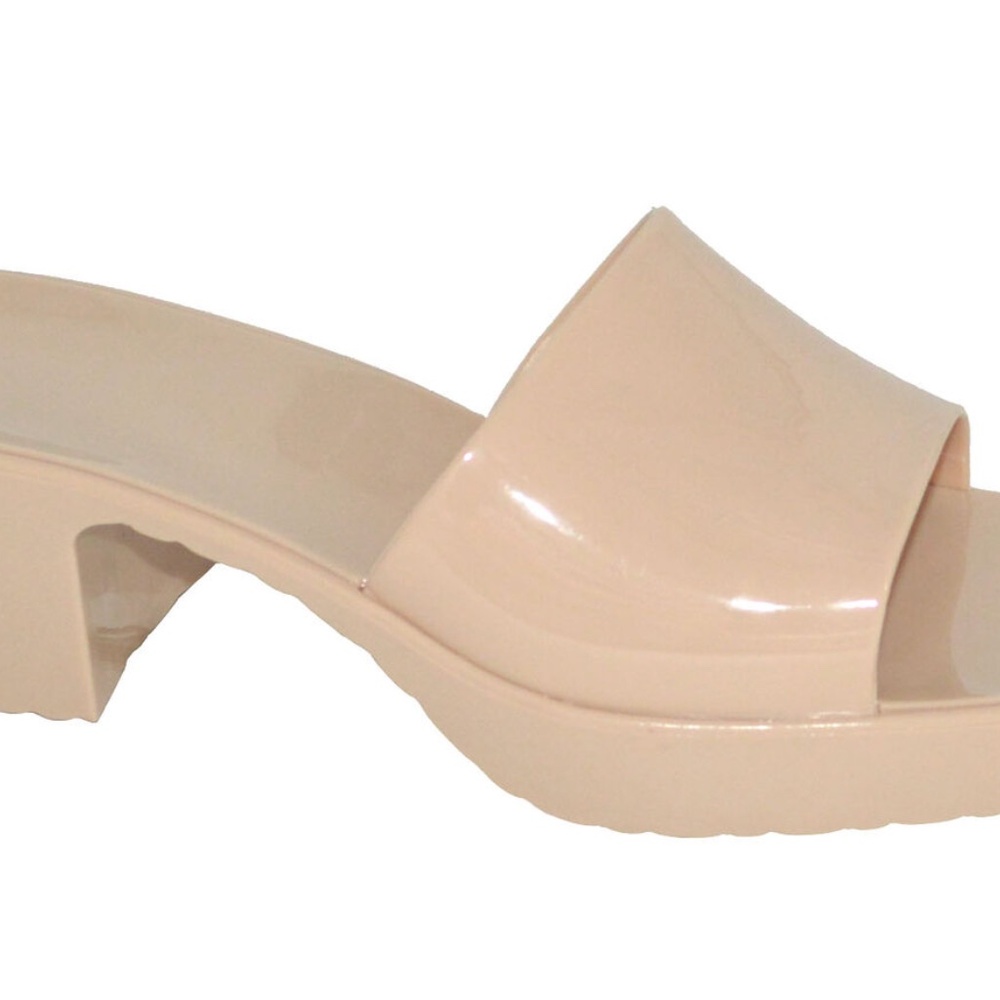 Women open toe jelly  Slip On Heel slide Fashion sandal ds55